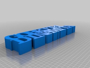 gorkita dinamita signos y logotipos personalizado 3d print model - Mito3D