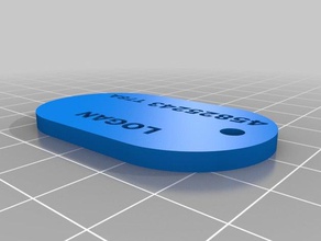 wolverine dog tags stl A impressão 3d 3d print model - Mito3D
