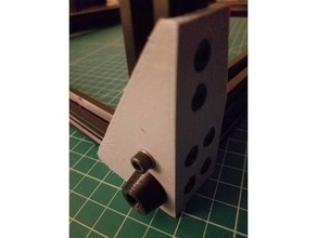 d-bot custom corner bracket holes 3d printer parts 3d print model - Mito3D