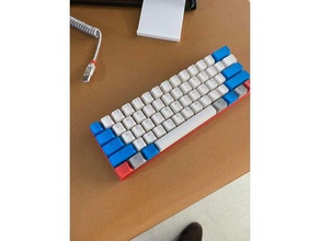60 klavye durumda adım elektronik mekanik pok3r 3d print model - Mito3D