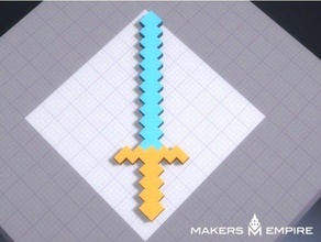 dimond espada a arte 3d print model - Mito3D