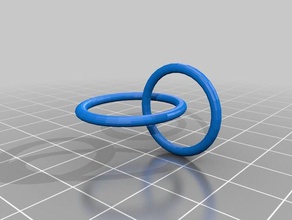 intersecting rings 3d printing 3d print model - Mito3D