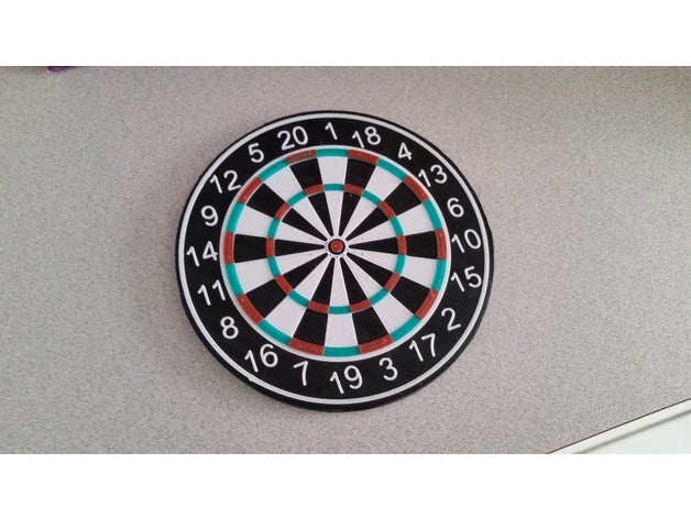 dart board games dartboard 3D print model - Mito3D