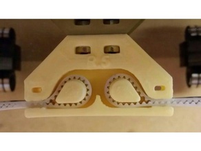 l'axe des y de la ceinture cravate-dans geeetech i3 pro b 8mm en acrylique cadre L'imprimante 3d pièces l'acrylique geetech y-axe 3d print model - Mito3D