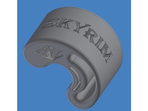 skyrim-Schlüsselanhänger Halskette Stück 3d-drucken Spiel skyrim video-Spiel 3d print model - Mito3D