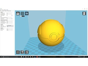 ultraball solide jouets & jeux pokeball pokemon 3d print model - Mito3D