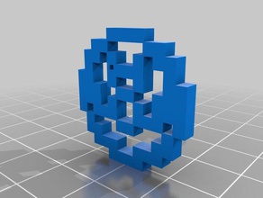 my customized design your own pixel art pendant jewelry 3d print model - Mito3D