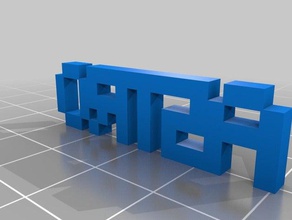 mi diseño a la medida de su propio pixel art colgante joyería personalizado 3d print model - Mito3D