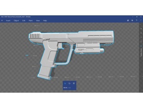 halo 3 odst pistol props 3d print model - Mito3D