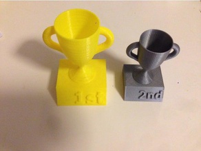 1st 2nd trophy plain signs & logos 3d print model - Mito3D