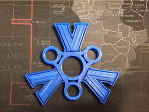 villanova fidget spinner - wingnut2k oyuncaklar ve oyunlar el oyuncak 3d print model - Mito3D