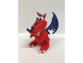 dragón La impresión en 3d 3d print model - Mito3D