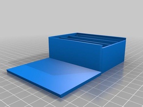 caixa 2 recipientes personalizado 3d print model - Mito3D