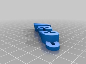 il mio personalizzato iamburny testo - nome keyfob portachiavi organizzazione su misura 3d print model - Mito3D