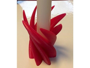 tulip Kerzenhalter Mathe-Kunst geometrische openscad 3d print model - Mito3D