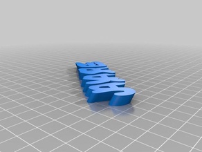 meine angepasste iamburny text - name keyring keyfob Organisation kundengebundene 3d print model - Mito3D