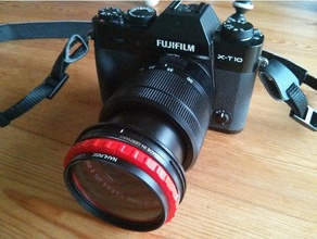 el filtro de lente pisar anillo adaptador diversos tamaños más pequeño los filtros grandes lentes la cámara 3d print model - Mito3D
