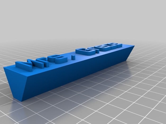 meine angepasste desktop-Typenschild Schilder & logos kundengebundene 3D print model - Mito3D