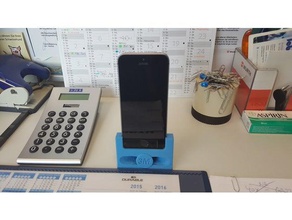 sonic-stand iphone se telefono cellulare mobile altoparlante del stand dell'altoparlante porta-cellulare supporto 3d print model - Mito3D