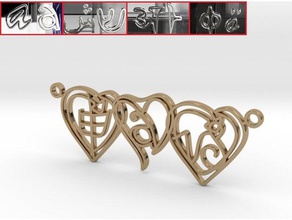 personalizzato scimmia dello zodiaco orientale collana gioielli l'astrologia la collane ciondoli pendent persoanlised personalizzati zodiac 3d print model - Mito3D
