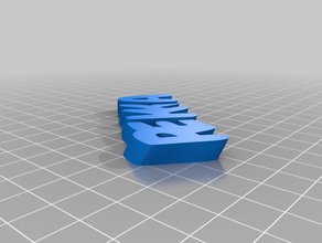 meine angepasste iamburny text - name keyring keyfob Organisation kundengebundene 3d print model - Mito3D