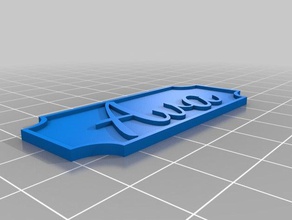 ava tabela dekor özelleştirilmiş 3d print model - Mito3D