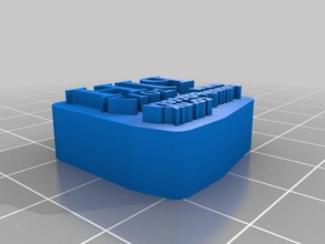 pjh url-Stempel Schilder & logos kundengebundene 3d print model - Mito3D