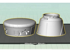 dragon capsule - even easier print vehicles 3d print model - Mito3D