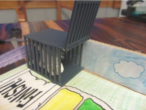 juguete de la jaula apertura puerta playsets trampa 3d print model - Mito3D