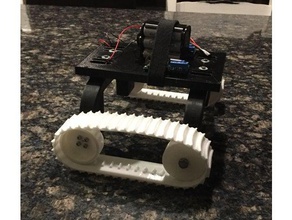 robô base ii r c veículos motorizado robôs faixas tanque tpu 3d print model - Mito3D