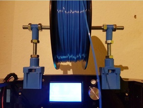 anet a6 superior soporte de bobina Impresora 3d accesorios a8 filamento spoolholder 3d print model - Mito3D