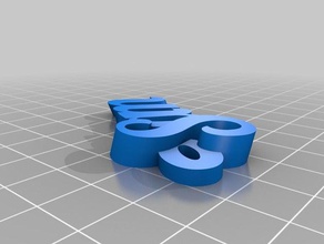 my customized fully iamburny's keyring keyfob generator keychains 3d print model - Mito3D