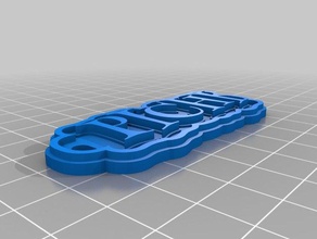 pichi Schlüsselanhänger kundengebundene 3d print model - Mito3D