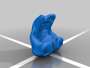 urso e gatos esculturas 3d print model - Mito3D