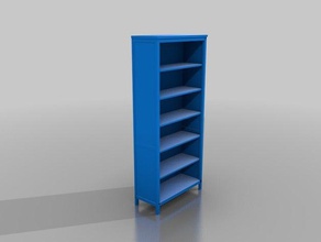 ikea hemnes long de la bibliothèque modèle meubles le mobilier 3d print model - Mito3D