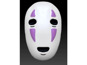 nenhum-máscara facial spiritedaway wearable se modificado brinquedos & games anime noface a viagem de chihiro studio ghibli 3d print model - Mito3D