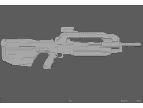 rifle de batalla halo 4 juegos video cosplay prop arma el traje scifi consejo seguridad 3d print model - Mito3D