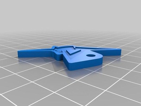 amuro ray's personal emblem keychain - mobile suit gundam keychains 3d print model - Mito3D