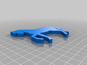 horse 10x9x06 cm v2 3d printing 3d print model - Mito3D
