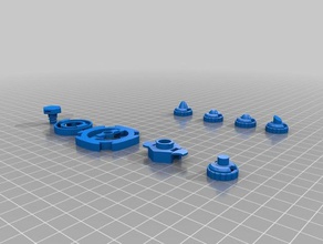 beyblade attack type mechanische Spielzeuge 3d print model - Mito3D