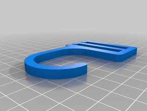 my customized tie hanger - parametric household 3d print model - Mito3D