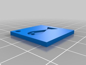 alnwlsn fish tag keychains 3d print model - Mito3D