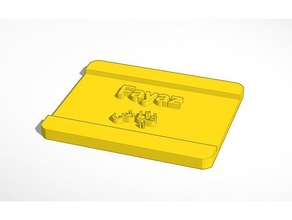 fayaz plaque 148x124x10mm 3d printing key chain tag fayyaz name plate plates 3d print model - Mito3D
