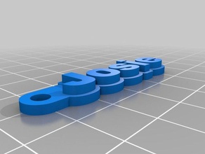 Gesundheit Schlüsselanhänger kundengebundene 3d print model - Mito3D