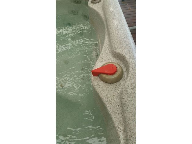 replacement spa water diverter handle parts 3D print model - Mito3D