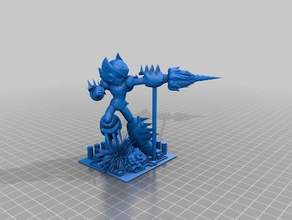 megaman anarquia jogos 3d print model - Mito3D