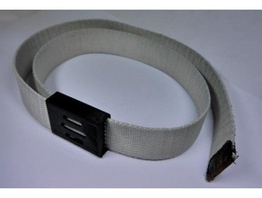 semplice fibbia della cintura accessori accessorio la abbigliamento 3d print model - Mito3D