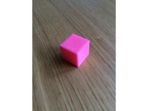 20 mm test cube 3d printing tests calibration print 3d print model - Mito3D