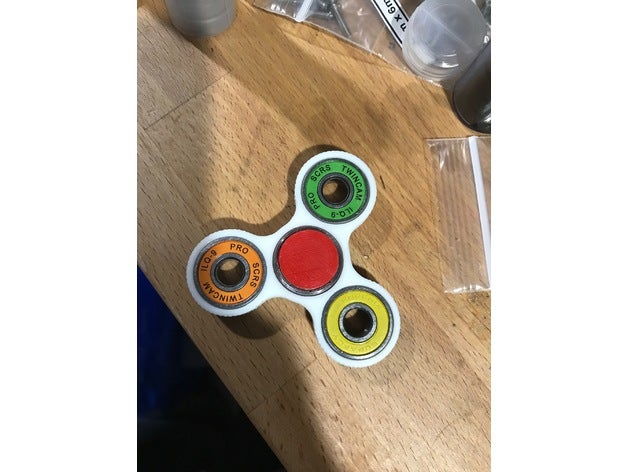 fidget tri-spinner dünne Wände spinner zappeln Spielzeug 3D print model - Mito3D
