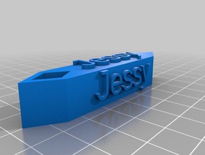 jessy keychains customized 3d print model - Mito3D